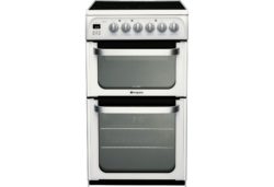 Hotpoint HUE53P Double Electric Cooker - White